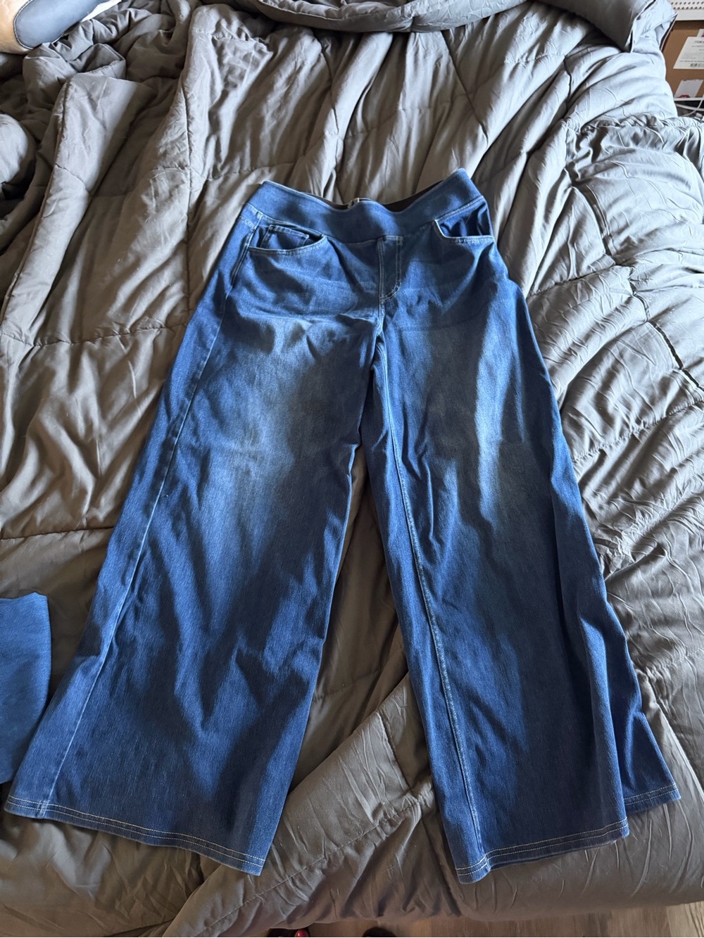 Alara Blue Wide-Leg Jeans